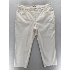 Madewell 90s‎ Straight Jeans Women's Plus 26W White Denim High Rise Stretch NWT